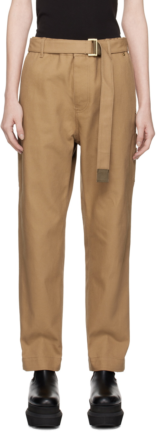 sacai Beige Carhartt WIP Edition Trousers Sacai