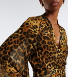 Johanna Ortiz Leopard-print georgette kaftan