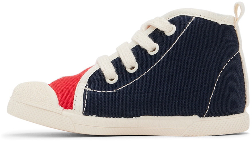 TINYCOTTONS Baby Navy Color Block Sneakers