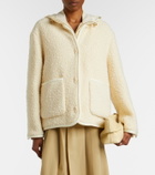 Moncler Hylesine wool and cotton-blend down jacket