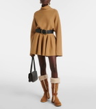See By Chloé New Ring suede and shearling knee-high boots