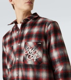 Amiri Swirl checked cotton flannel shirt