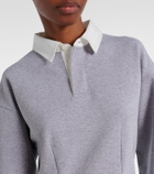 JW Anderson Cotton-blend jersey polo dress