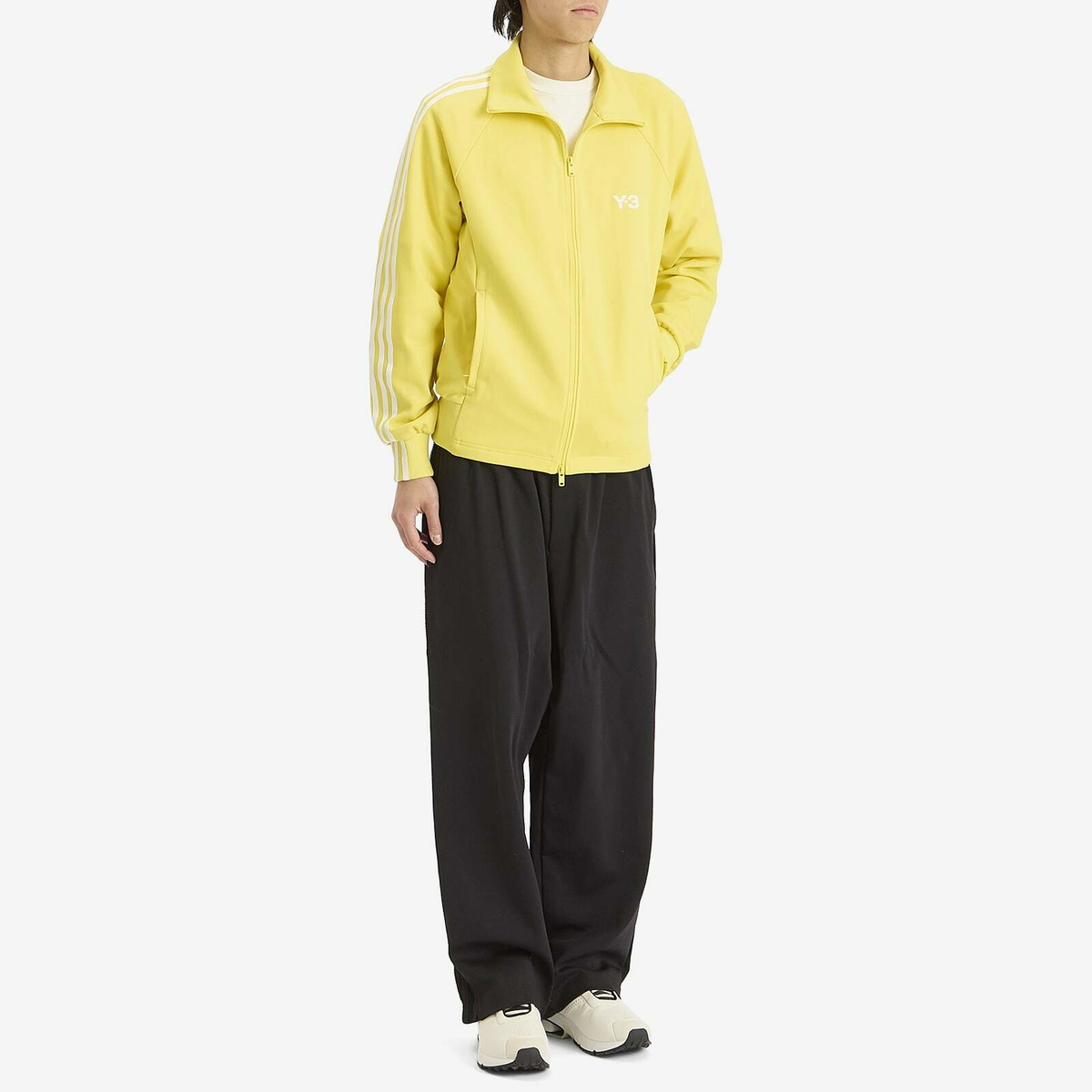 Y-3 Men's 3 Stripe Track Jacket in Yellow Y-3