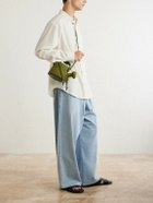 LOEWE - Paula's Ibiza Watering Can Leather-Trimmed Raffia Messenger Bag