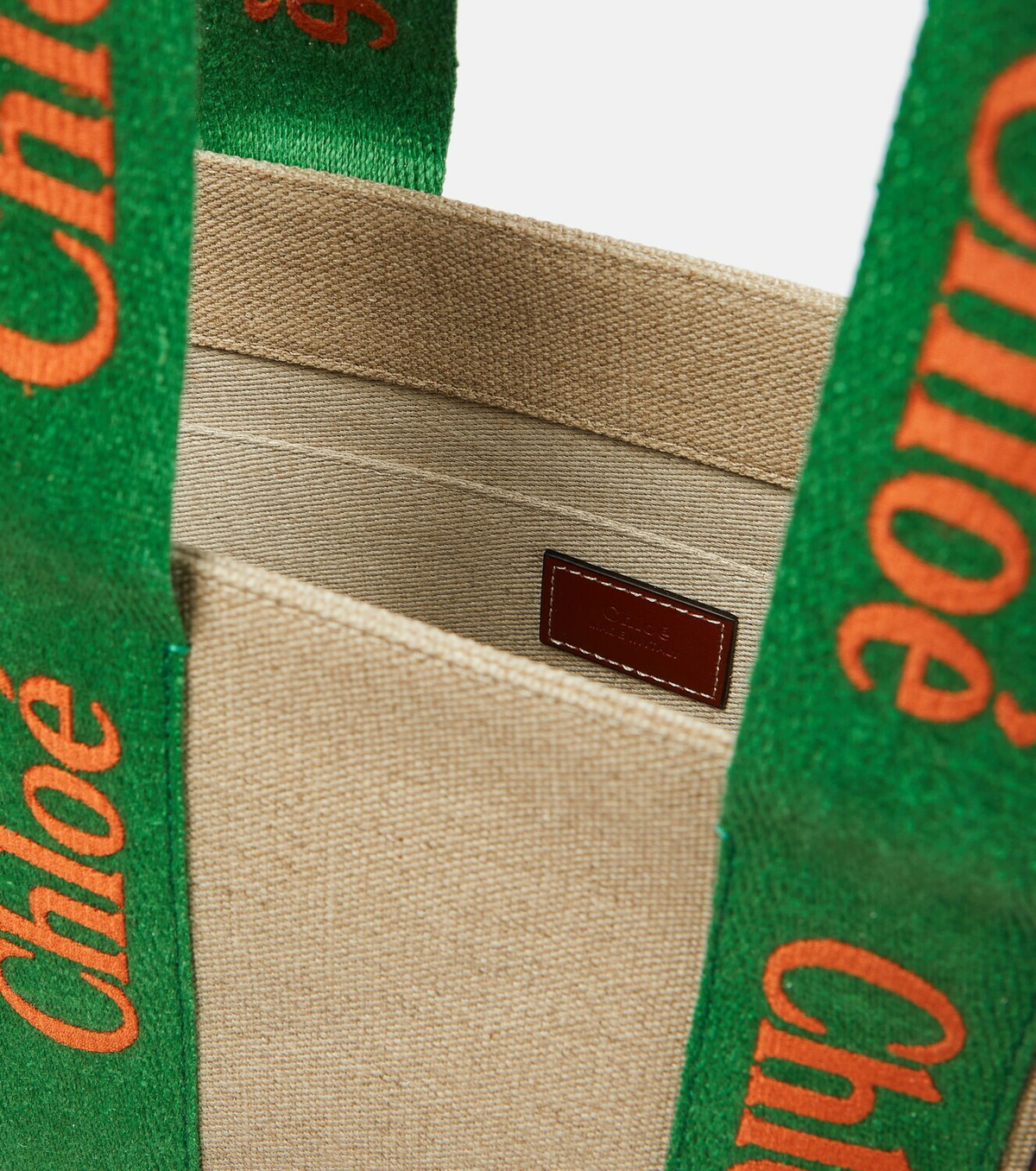 Chloe - Woody Medium canvas tote Chloe