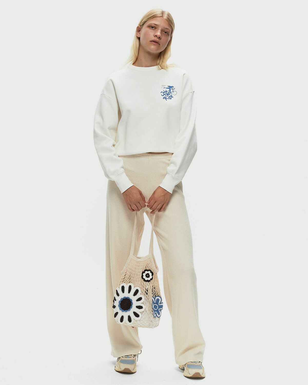 Closed Printed Crewneck Beige Sweatshirts