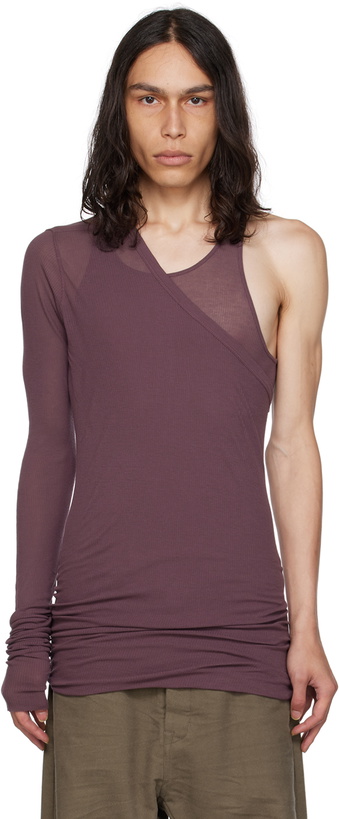 Photo: Rick Owens Purple Ziggy Banana Tank Top