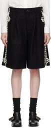 Comme des Garçons Homme Plus Black Button Shorts