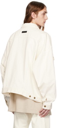 Fear of God ESSENTIALS Off-White Patch Denim Jacket