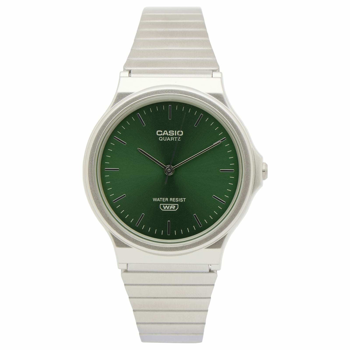 Casio MQ24 Metal Watch in Silver/Green 