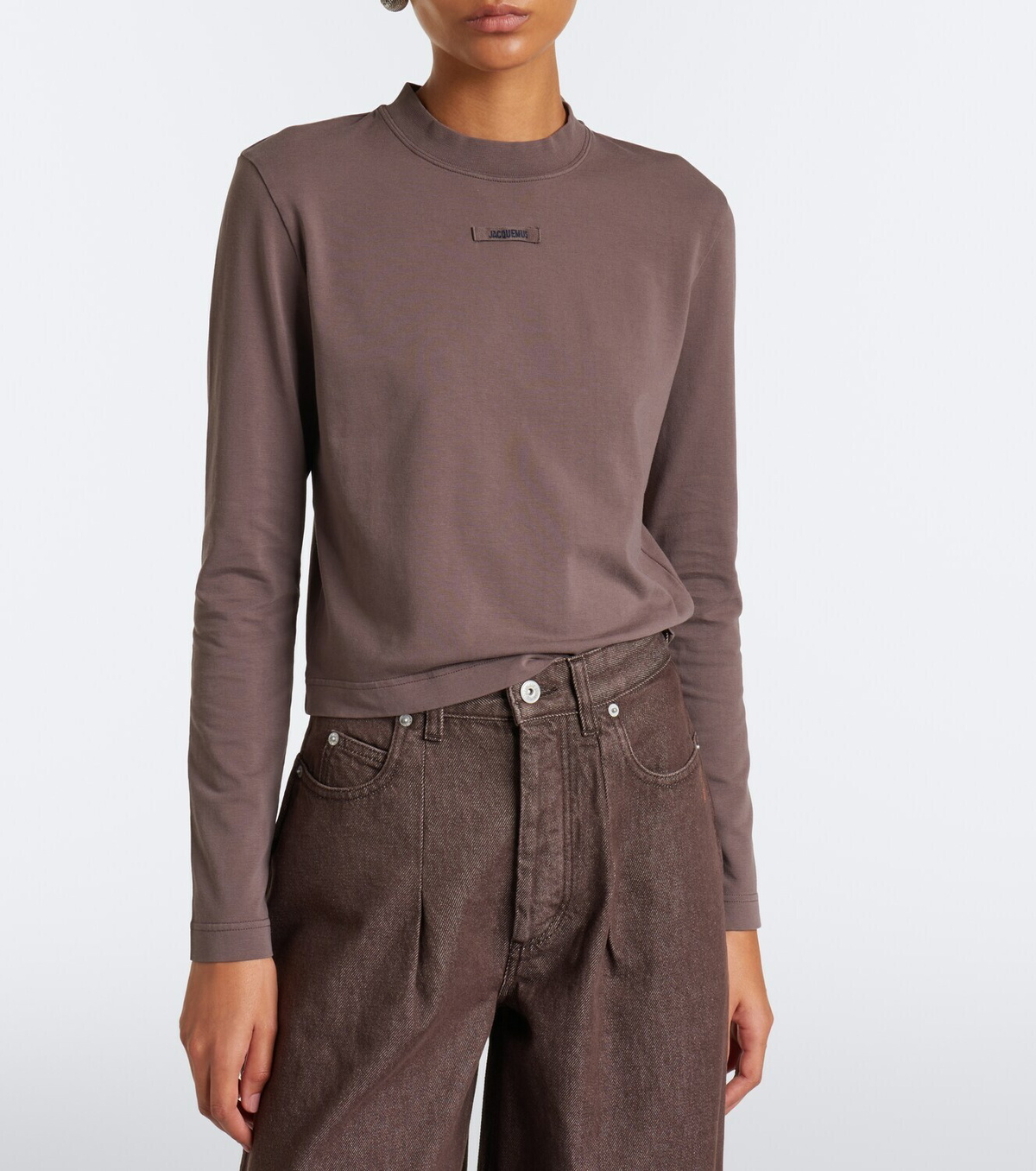 Jacquemus Gros Grain cotton-blend jersey T-shirt