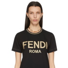 Fendi Gold FF Baguette Necklace
