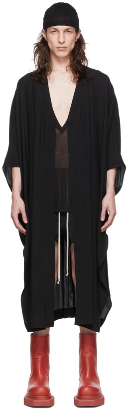 Photo: Rick Owens Black Viscose Cardigan