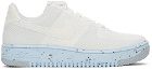 Nike White Air Force 1 Crater Flyknit Sneakers