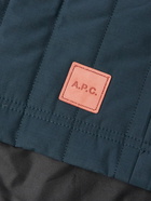 A.P.C. - Hugo Quilted Cotton-Blend Jacket - Blue