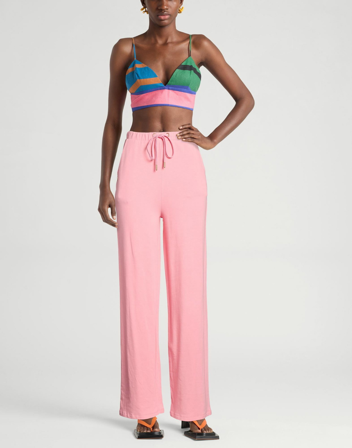 Manila Grace Womens Pants in Pink