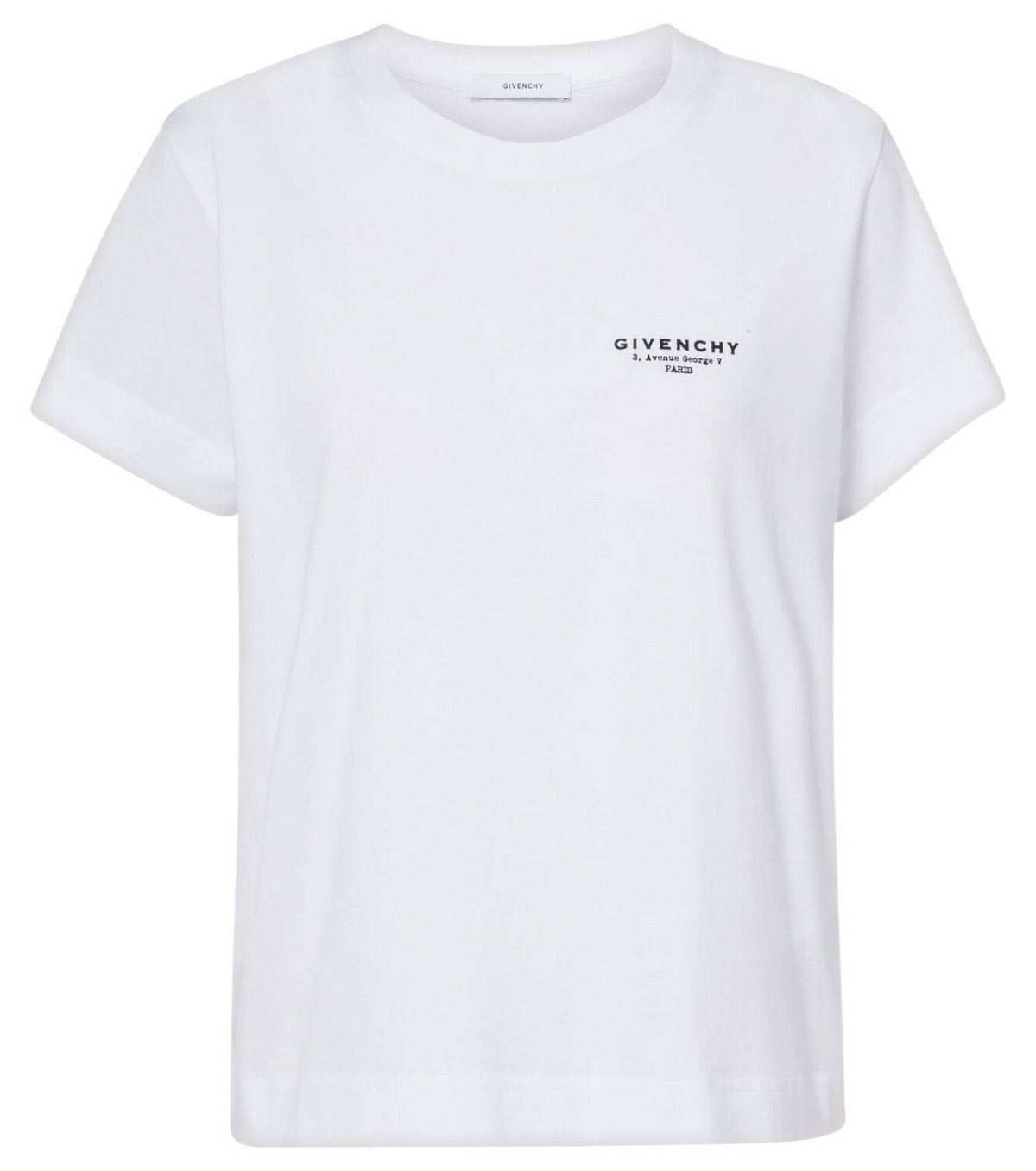 Givenchy Embossed Chain Collar Slimfit Tshirt Givenchy