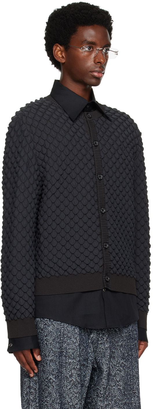 KOZABURO Gray Scale Cardigan
