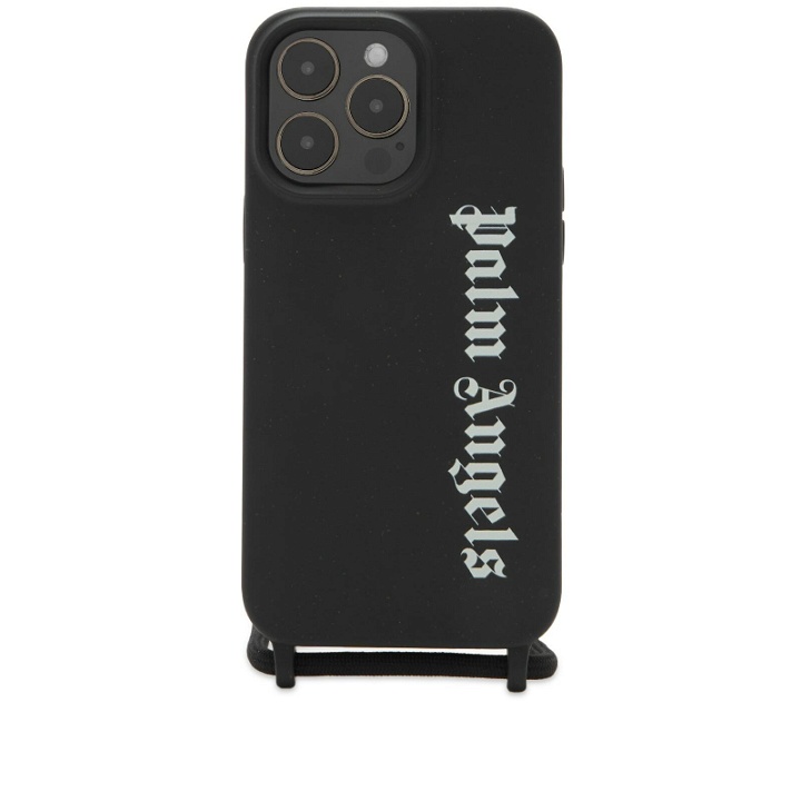Photo: Palm Angels Men's Classic Logo iPhone Max Case in Black