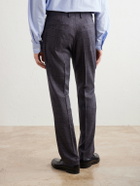 Paul Smith - Brierley Slim-Fit Houndstooth Wool and Silk-Blend Trousers - Blue