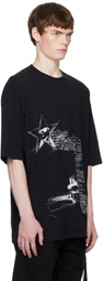 Ann Demeulemeester Black Dieter Sketchbook High Comfort T-Shirt