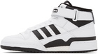 adidas Originals Black & White Forum Mid Sneakers