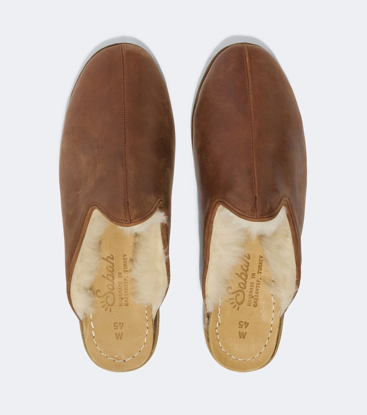 Sabah Shearling-lined leather mules