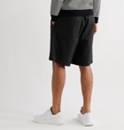 AMI - Wide-Leg Cotton-Twill Bermuda Shorts - Black