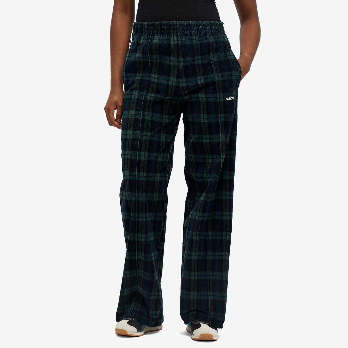 Adidas tartan pants best sale