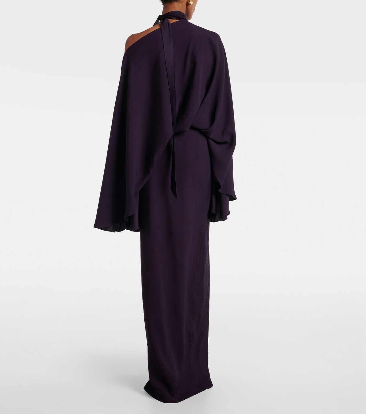 Taller Marmo Brooks scarf-detail crêpe cady gown