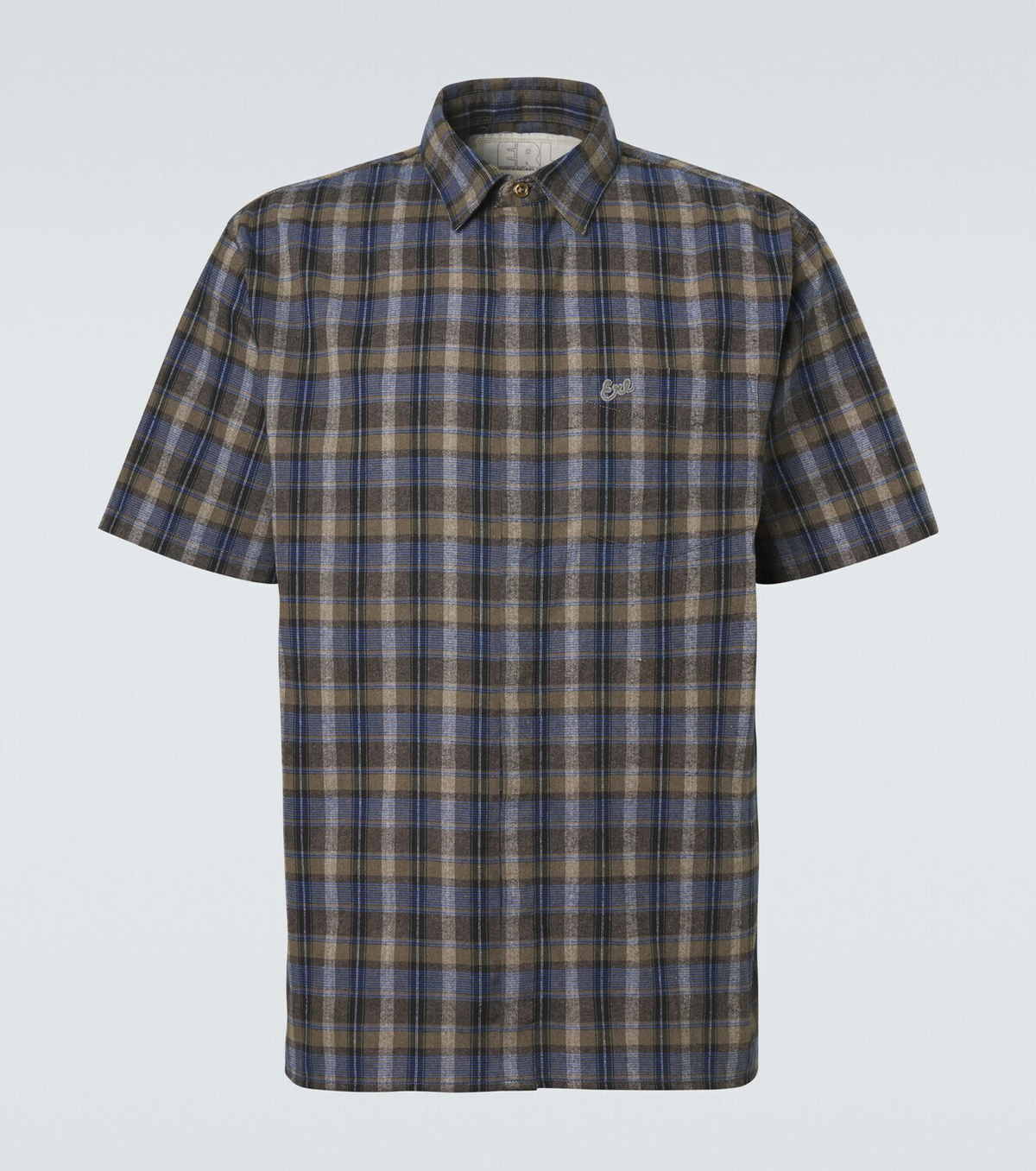 ERL Checked cotton-blend shirt