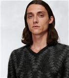 Giorgio Armani - Jacquard mohair-blend sweater