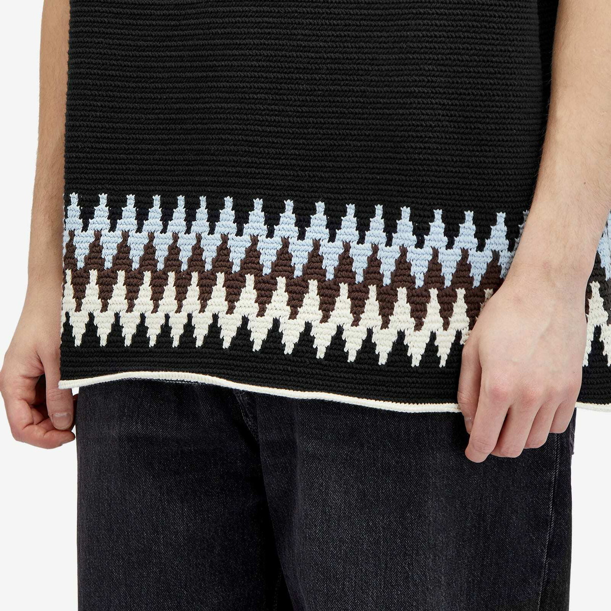 Jil Sander+ Men's Jil Sander Plus Knit T-Shirt in Black/Haze