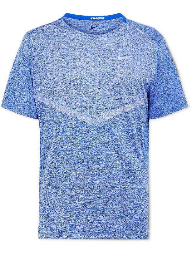 Photo: Nike Running - Rise 365 Breathe Dri-FIT T-Shirt - Blue