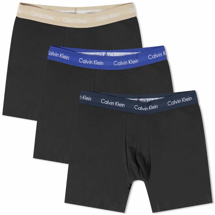 Photo: Calvin Klein Men's CK Underwear Boxer Brief - 3 Pack in Shoreline/Clem/Travertine