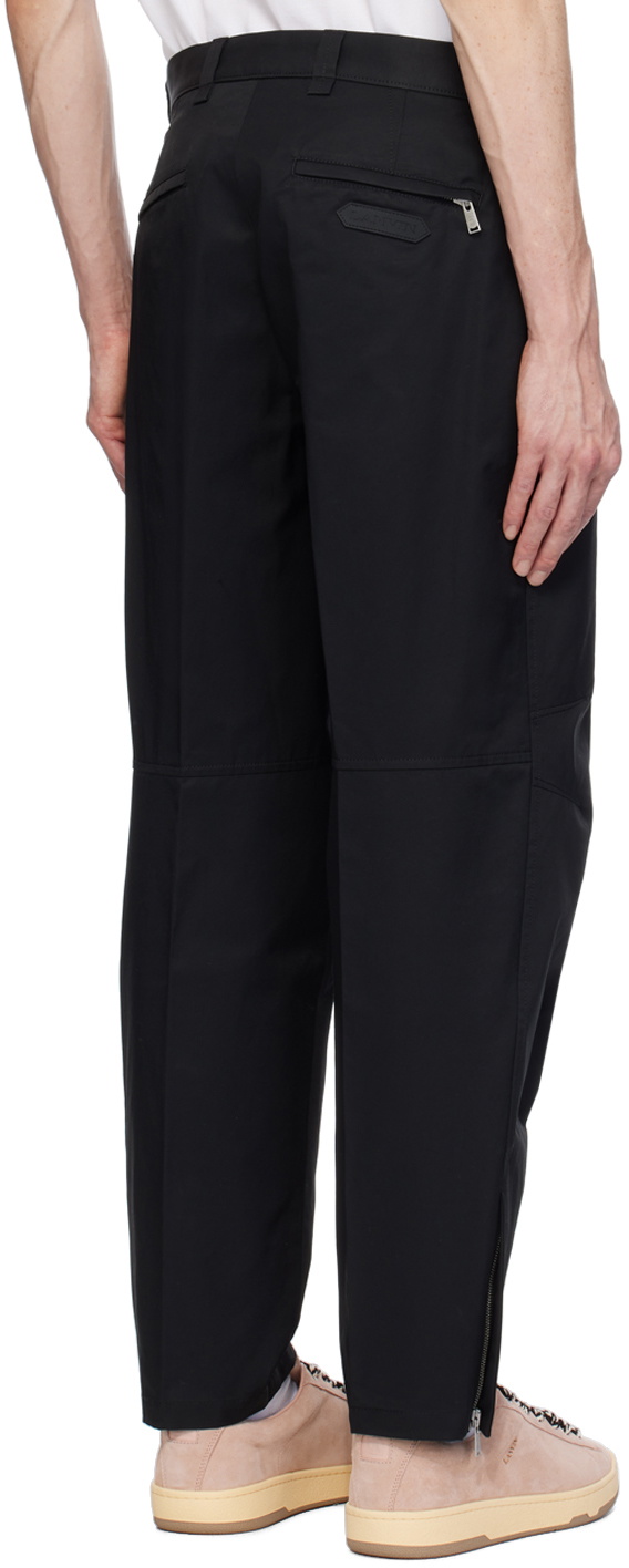 Lanvin Green Biker Trousers