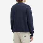 BEAMS Men's Logo Crew Sweatshirt in Navy