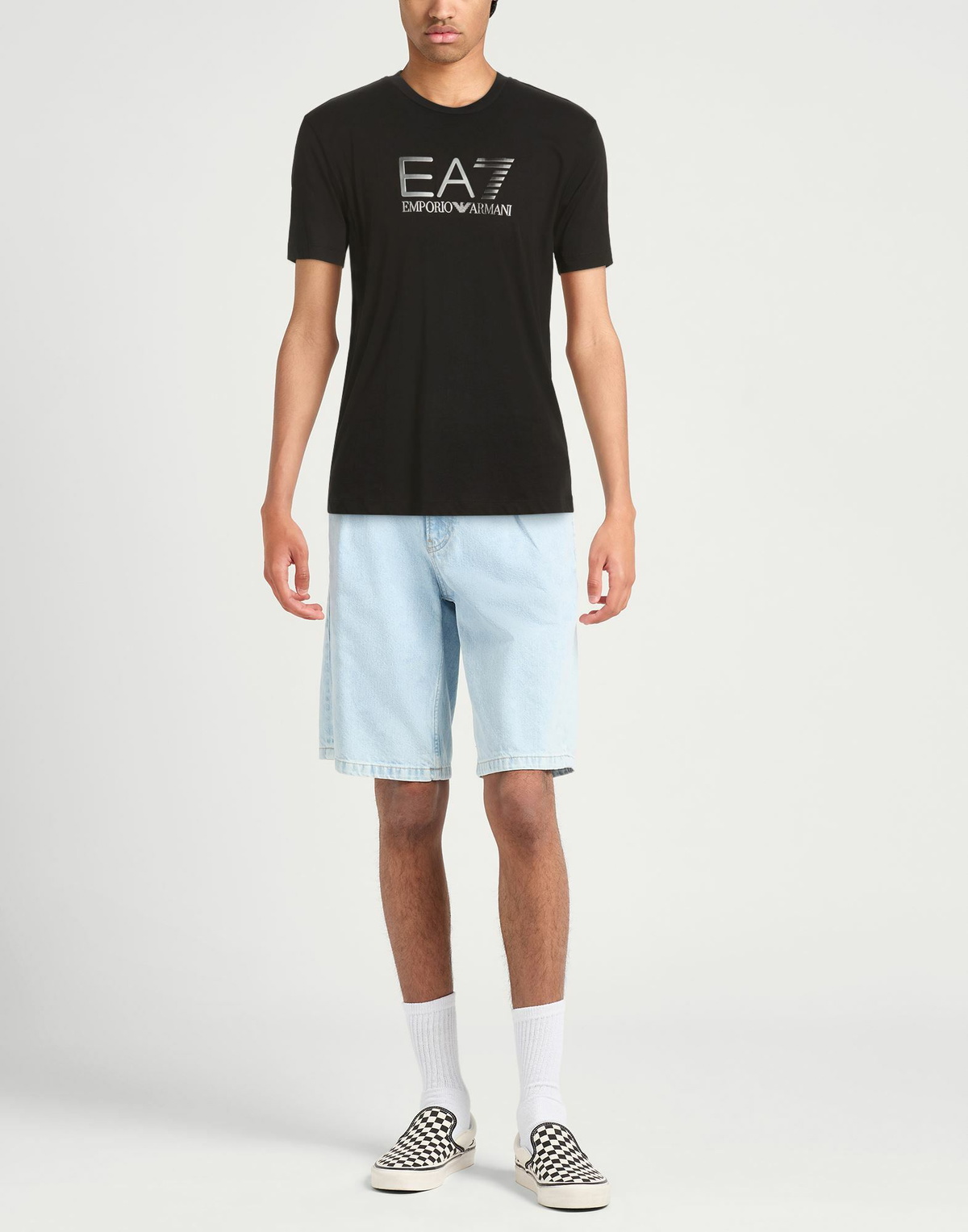 Ea7 Mens T-shirt in Black