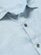 James Perse - Garment-Dyed Linen Shirt - Blue