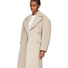 Acne Studios Beige Boiled Wool Olaila Coat