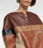 Chloé Patchwork leather blouse