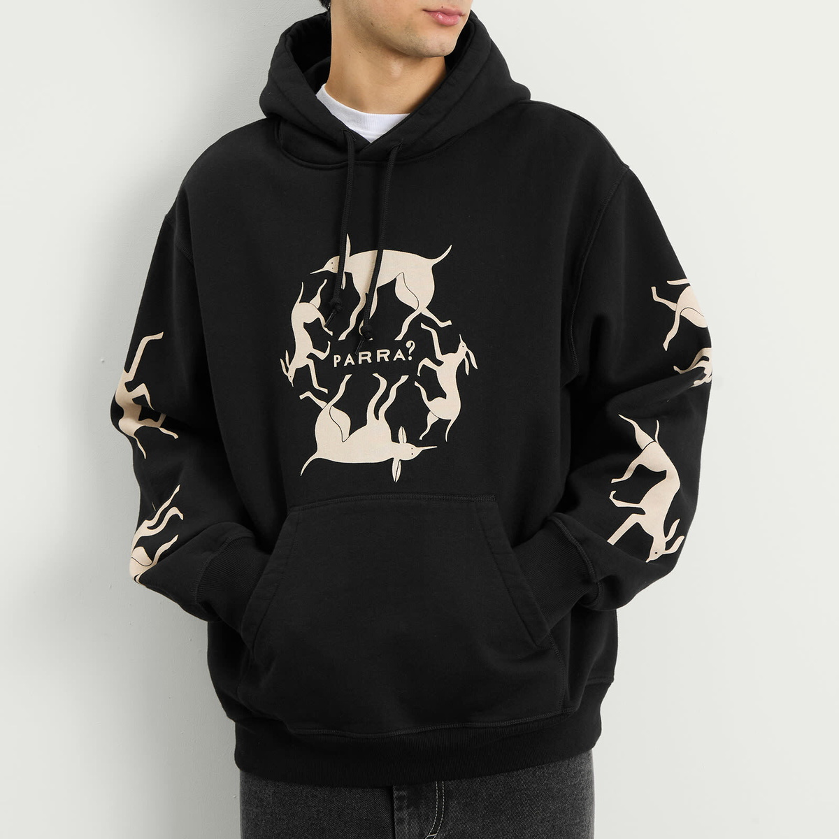 By Parra Men's Non Grand Café Hoodie in Black
