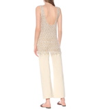 Alanui - Cotton-blend knit tank top