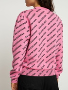 BALENCIAGA - All Over Logo Cotton Blend Sweater