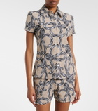 Loewe Paula's Ibiza Anagram cotton-blend shirt