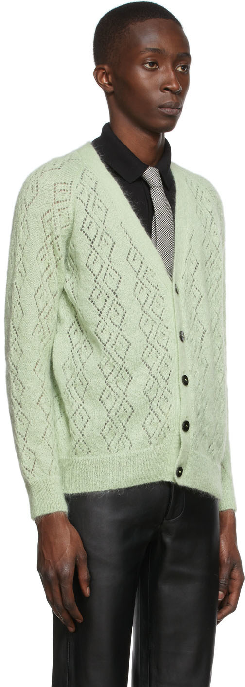 Ernest W. Baker Green Merino Wool Cardigan Ernest W. Baker