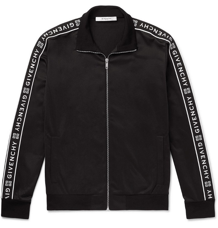 Photo: Givenchy - Logo-Jacquard Fleece-Back Tech-Jersey Track Jacket - Men - Black