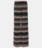 Missoni Zig Zag metallic knit flared pants
