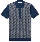 Orlebar Brown - Rushton Slim-Fit Intarsia Cotton Polo Shirt - Blue